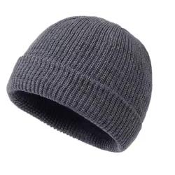 Bonnet Tricoté Unisexe - Style Moderne, Chaud et Confortable | Automne & Hiver Gris clair