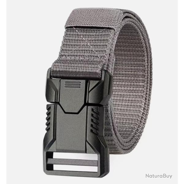 Ceinture Polyvalente Homme - Rglable & Rsistante Dgagement rapide 125 cm Gris