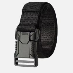 Ceinture Polyvalente Homme - Réglable & Résistante Dégagement rapide 125 cm Noir