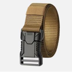 Ceinture Polyvalente Homme - Réglable & Résistante Dégagement rapide 125 cm Beige