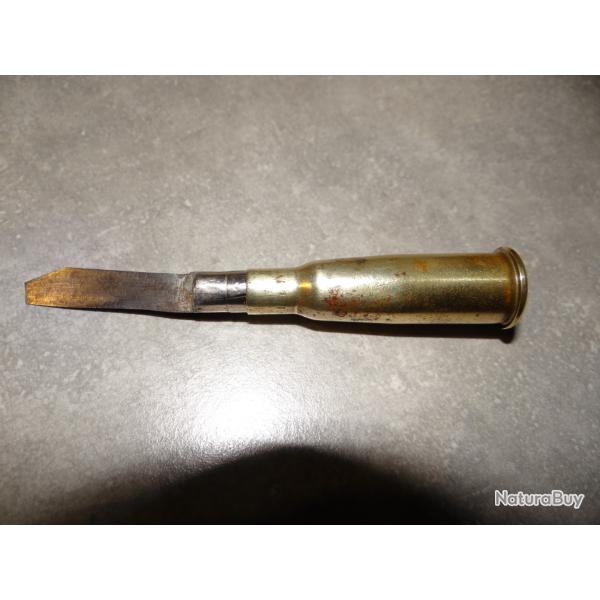 vends cartouche Lebel transforme en couteau artisanat tranche.