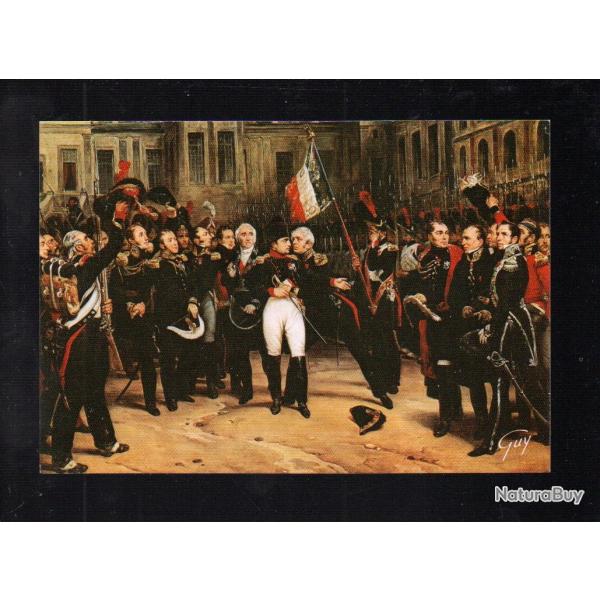 palais de fontainebleau, adieux de napolon  la garde impriale  cpm