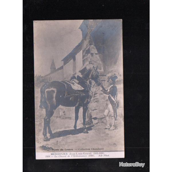 muse du louvre , le cheval de l'ordonnance , de meissonier 1815-1891 cpa