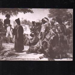 bonaparte rends grace aux révoltés du caire 1798, musée de versailles cpa