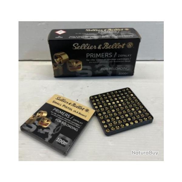 AMORCES SELLIER BELLOT PRIMERS X 1000 SMALL POSTOL