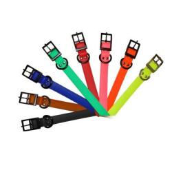 COLLIER HELEN BAUD coloris au choix 650mm x25mm x2mm (gravure incluse) Orange fluo