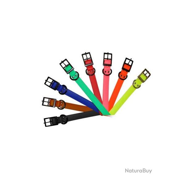 COLLIER HELEN BAUD coloris au choix 650mm x25mm x2mm (gravure incluse) Bleu