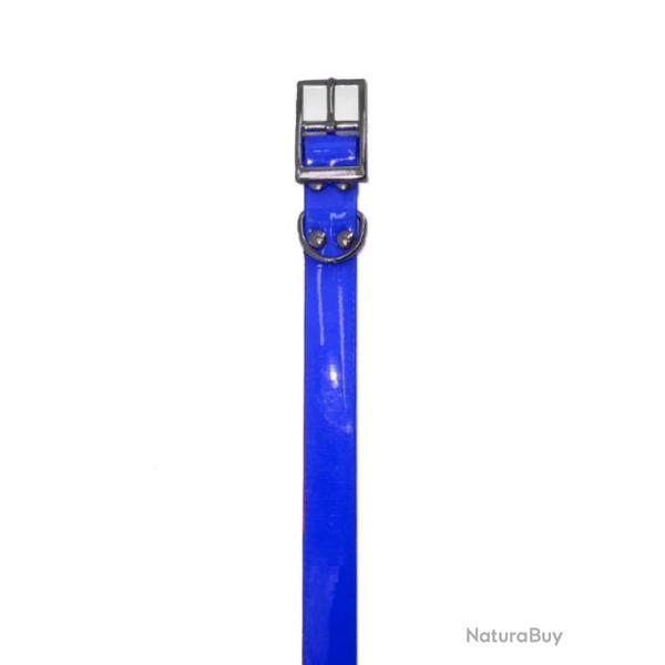COLLIER HELEN BAUD BIOTHANE BIOGOLD BLEU 600mm x 25mm x 2.6mm