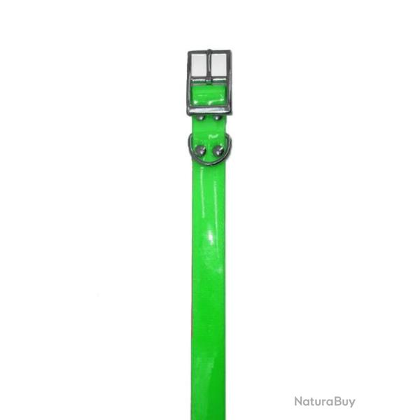 COLLIER HELEN BAUD BIOTHANE BIOGOLD VERT 600mm x 25mm x 2.6mm