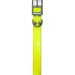Collier HELEN BAUD BIOTHANE BIOGOLD JAUNE 600mm x 25mm x 2.6mm