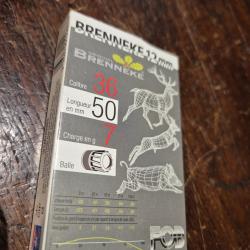 10 cartouches de Brenneke 12mm calibre 36