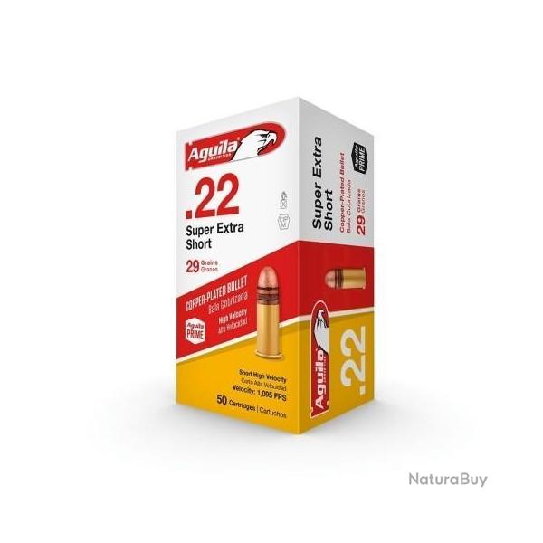 Wahoo - Munitions Balle AGUILA CAL.22 LR Courte balle pleine cuivre par 50