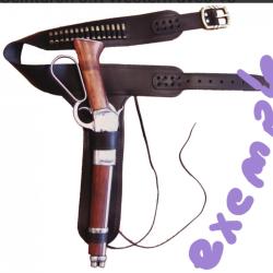 Ceinturon J.R Western avec support 15 balles DENIX pour carabine à levier