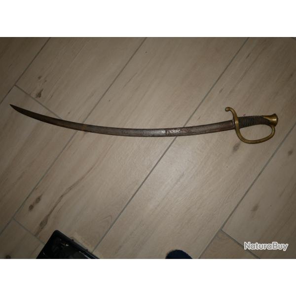 Sabre d'Artillerie  Cheval 1829 dans son jus de dcouverte