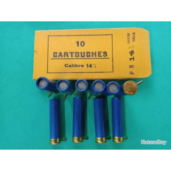 Cartouches � broche cal. 14mm � balle.