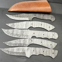 Lot de 5 couteaux fait à main acier Damas 56