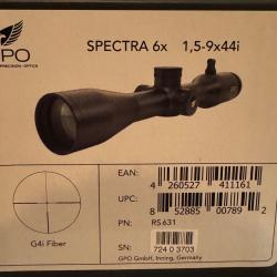 Lunette GPO 1,5-9x44i Spectra 6x
