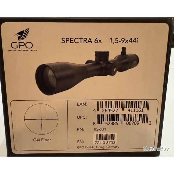 Lunette GPO 1,5-9x44i Spectra 6x