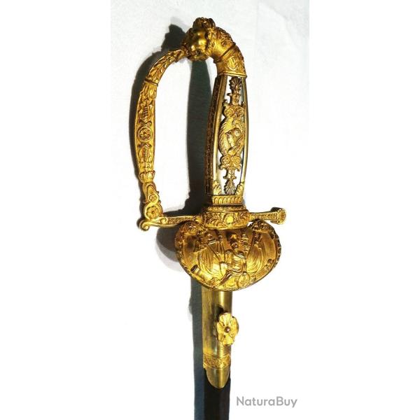 BELLE EPEE DE PAIR DE FRANCE EPOQUE RESTAURATION XIXEME