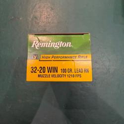 Munition 32-20win Remington 100gr par 50