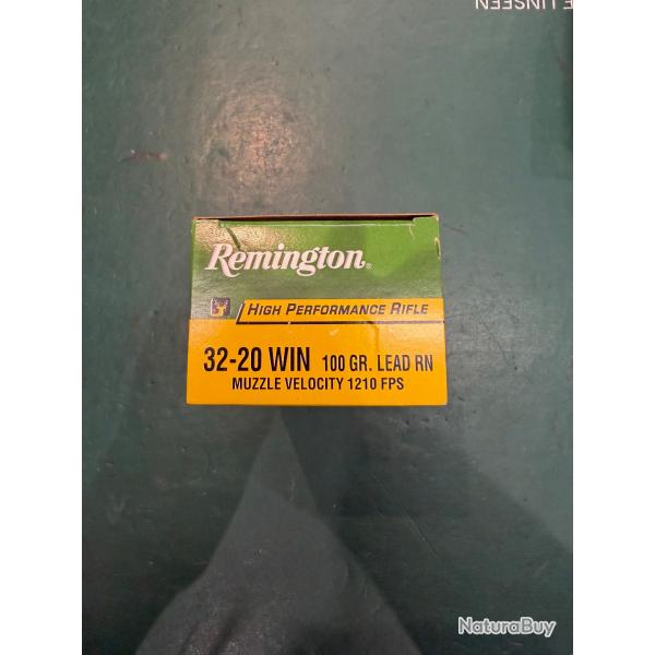 Munition 32-20win Remington 100gr par 50