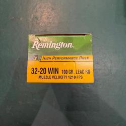 Munition 32-20win Remington 100gr par 250