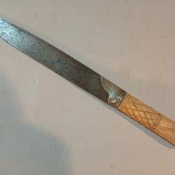 Ancien couteau crétois régional époque 19ème siecle