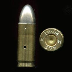 9 x 23 Steyr - Intéressant marquage : DWM K 577 K - balle nickel