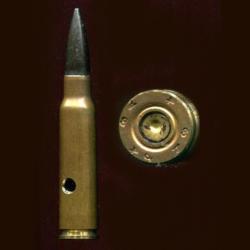 7,5 x 54 MAS - intéressante  balle lourde Mle 33D noircie utilisée sur la ligne Maginot