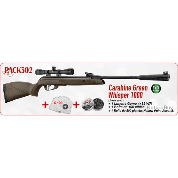 Pack Gamo Green Whisper 1000 Nol