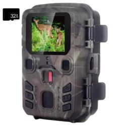 Caméra Chasse Étanche Vision Nocturne 24MP Carte 32 Go Incluse Écran LCD