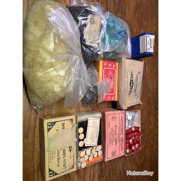 Vends un lot de fermeture Bourres  croisillon, calibre 12