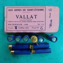 Boîte de cartouches à broche cal. 12 mm.