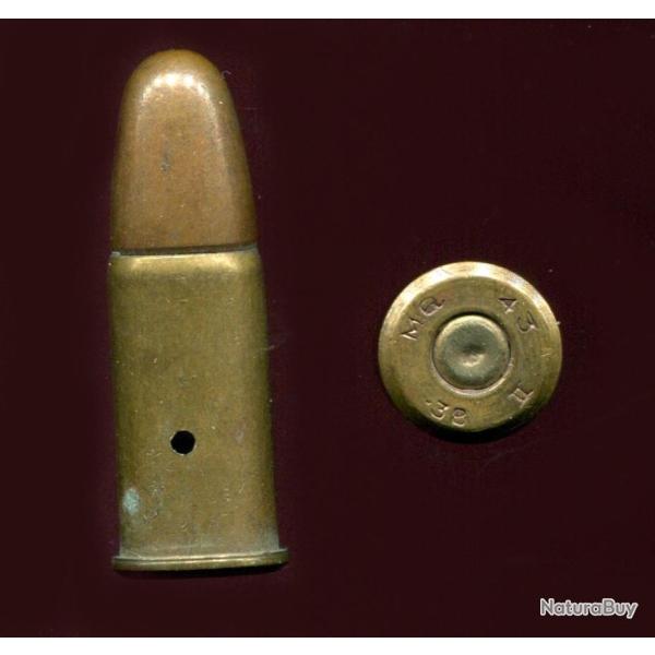.380 Webley Mk II - Munition des Troupes Autraliennes 39-45 en Europe - marquage : MG 43 38 II