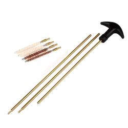 Baguette de nettoyage avec &eacute;couvillons calibre 4,5 et 5,5 mm &agrave; plomb / .17 et .22