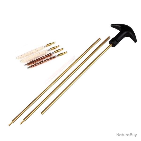 Baguette de nettoyage avec �couvillons calibre 4,5 et 5,5 mm � plomb / .17 et .22