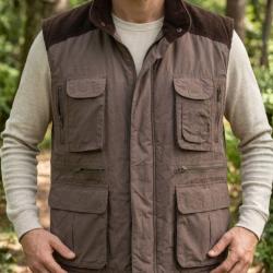 SEDETEX SH1199 Gilet sans manches multi poches marron l alliance parfaite du confort et de la pratic