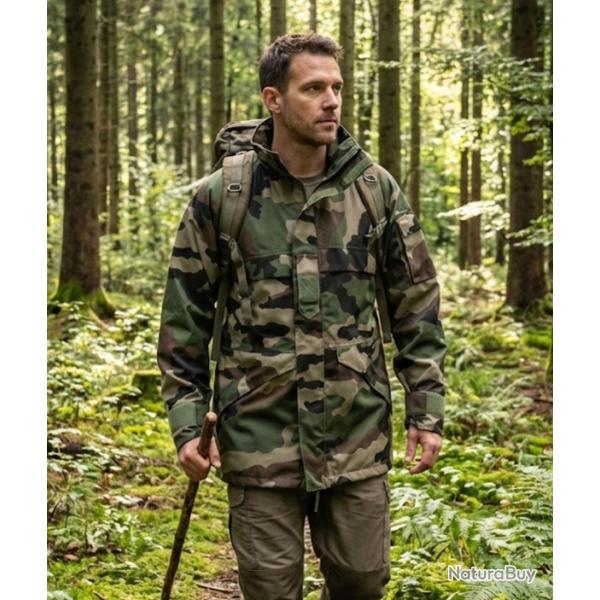 Parka Camouflage Imperm�able & Respirante - Coton/Poly Kaki XL