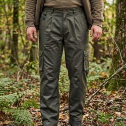 LEDERTYS IMPERCOAT Fuseau de chasse vert r&eacute;sistance et protection anti intemp&eacute;ries