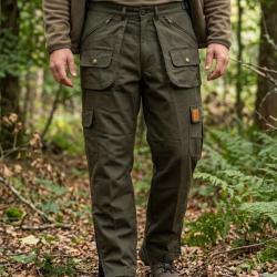 LEDERTYS COUNTRY Fuseau de chasse doubl&eacute; marron chaleur et fonctionnalit&eacute;