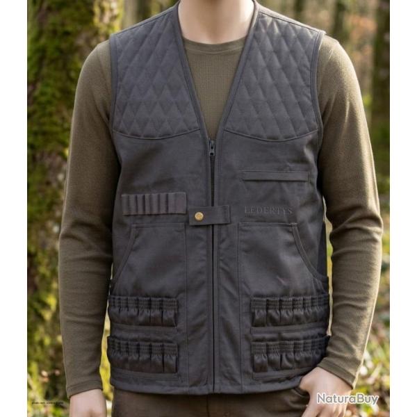 Gilet de Chasse LEDERTYS Sp�cial Munitions LY0204 Cartouchi�re Haute Capacit�. Carnier et �paules Ma