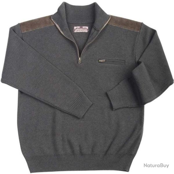 Pull poche zippe et renforts paules LY0701 XL