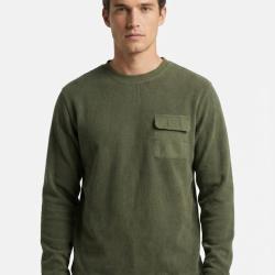 Sweat Homme Ledertys Kaki avec Poche et Renforts (R&eacute;f. LY0707) XL