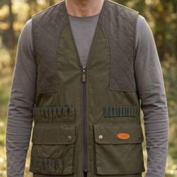 Gilet Traqueur LEDERTYS LY0208 Robustesse Bi Mati&egrave;re. Cartouchi&egrave;re et Libert&eacute; de Mouvement