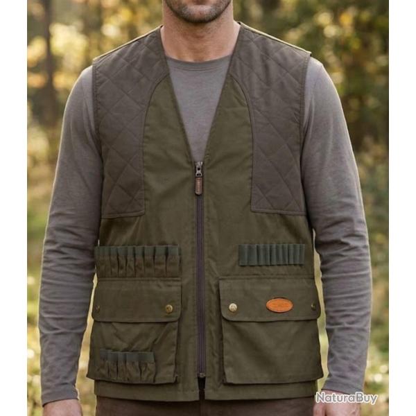 Gilet Traqueur LEDERTYS LY0208 Robustesse Bi Mati�re. Cartouchi�re et Libert� de Mouvement