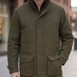 LEDERTYS COUNTRY Veste matelass&eacute;e marron robustesse canvas et protection d&eacute;perlante
