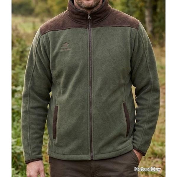 WINCHESTER JULIUS1 -- Veste polaire vert : isolation sherpa et finitions su�dine XL
