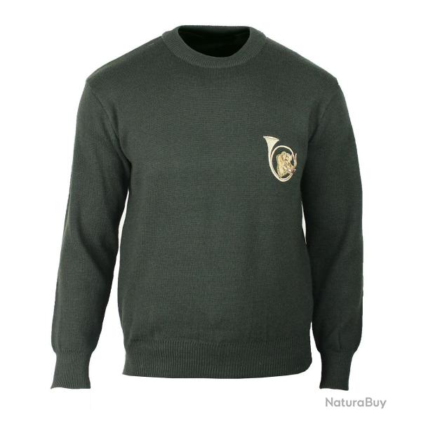 Pull ras du cou broderie sanglier LY0700S XL