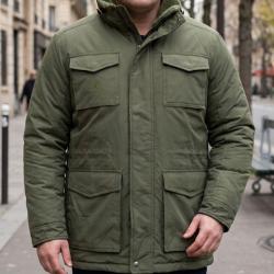 CHALLENGER PAR2001A Parka doubl&eacute;e kaki protection thermique et d&eacute;perlante