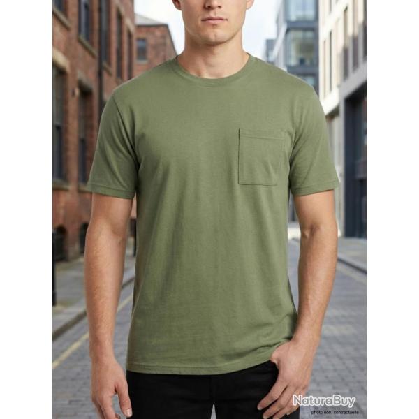 Tee-shirt Manches Courtes Homme Challenger Sherif4 Kaki L